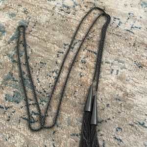 Kendra Scott Black Metal Phara Necklace SOLD OUT online